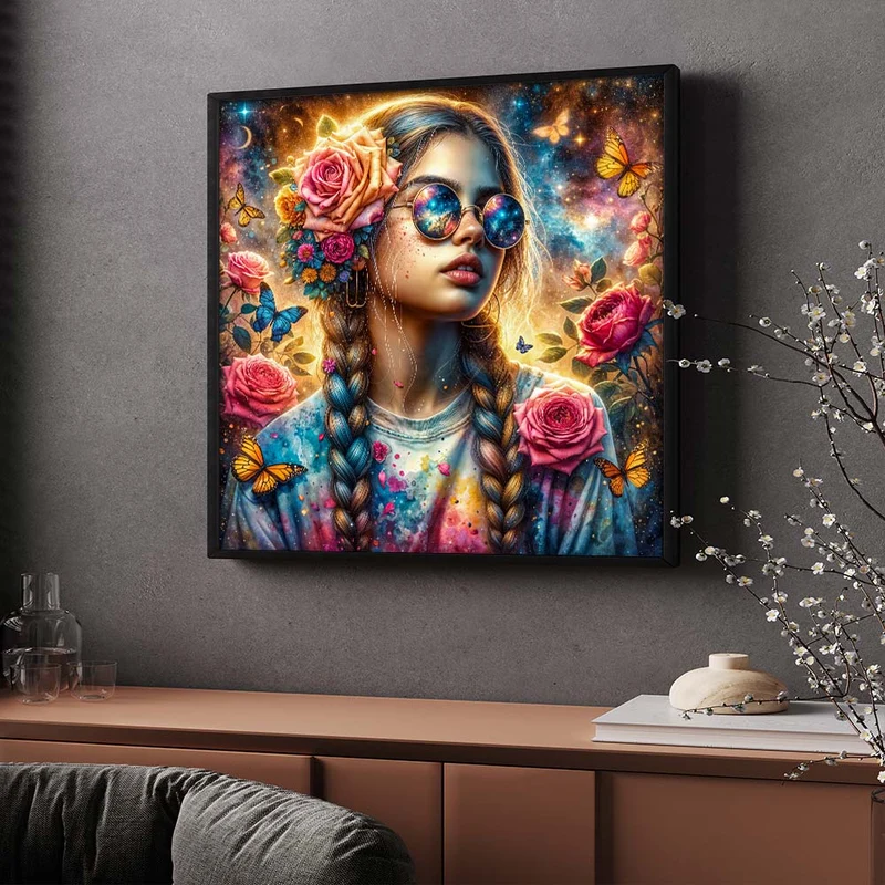 5D Diamond Painting – Luna – Träumerin der Sterne