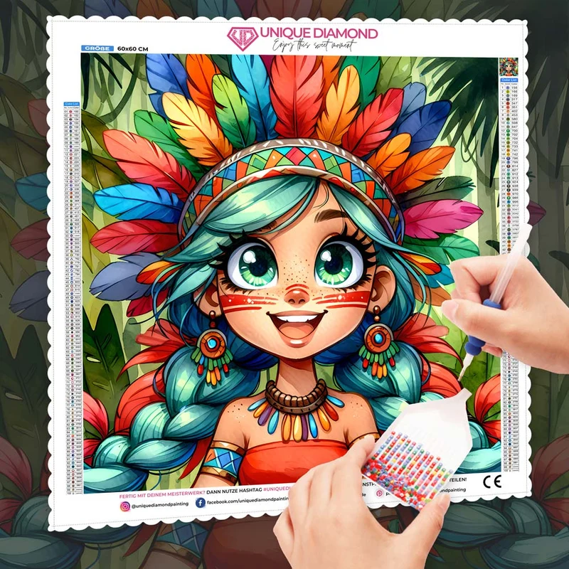 5D Diamond Painting – Ayani – Tochter des Regenwaldes