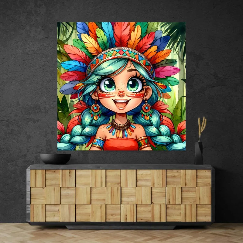 5D Diamond Painting – Ayani – Tochter des Regenwaldes