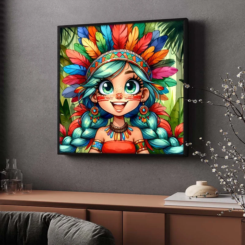 5D Diamond Painting – Ayani – Tochter des Regenwaldes