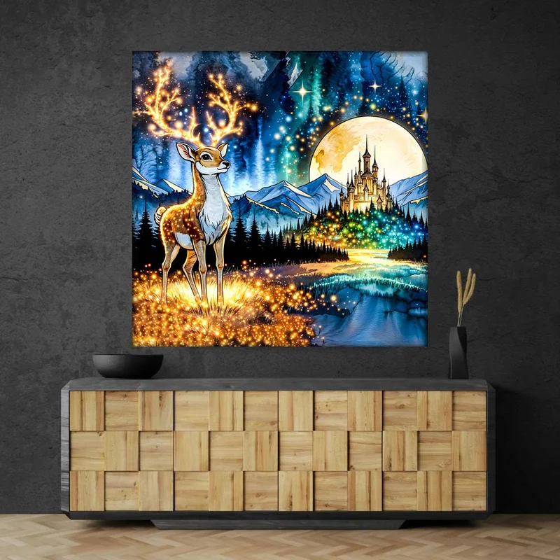 5D Diamond Painting – Wächter des Lichtschlosses