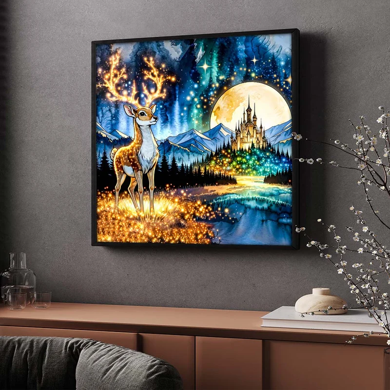 5D Diamond Painting – Wächter des Lichtschlosses