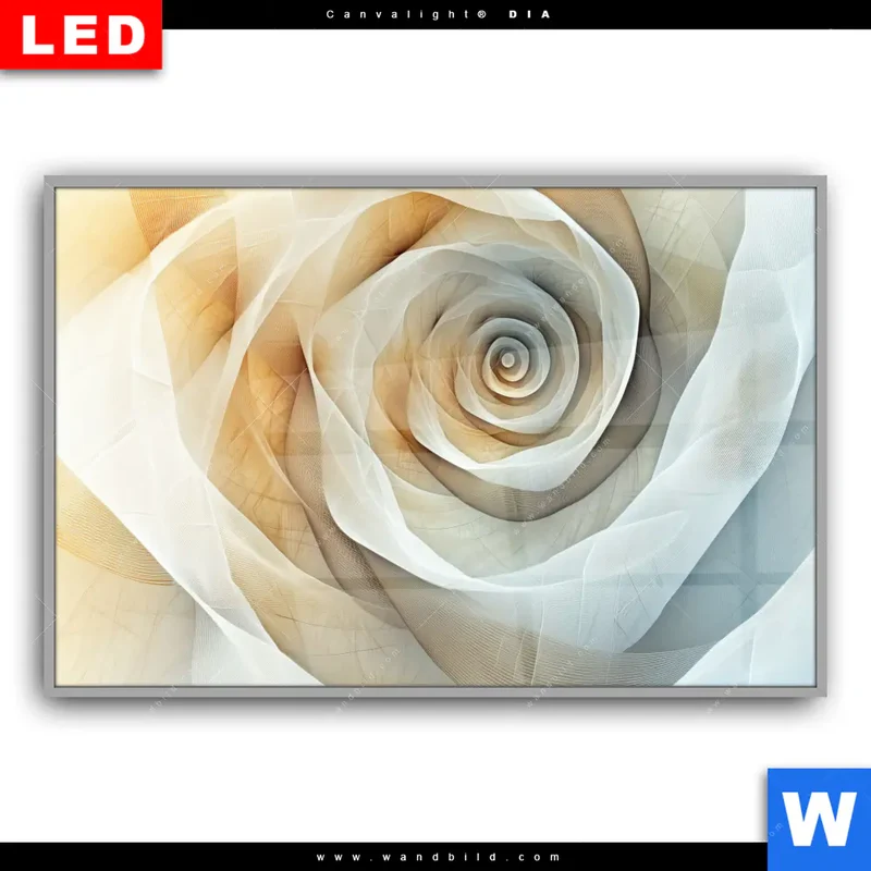 Leuchtbild Acrylglas Canvalight® DIA | Spirale der Leichtigkeit | Querformat