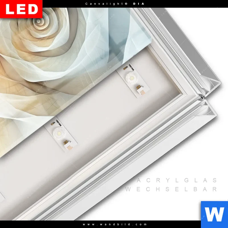 Leuchtbild Acrylglas Canvalight® DIA | Spirale der Leichtigkeit | Querformat