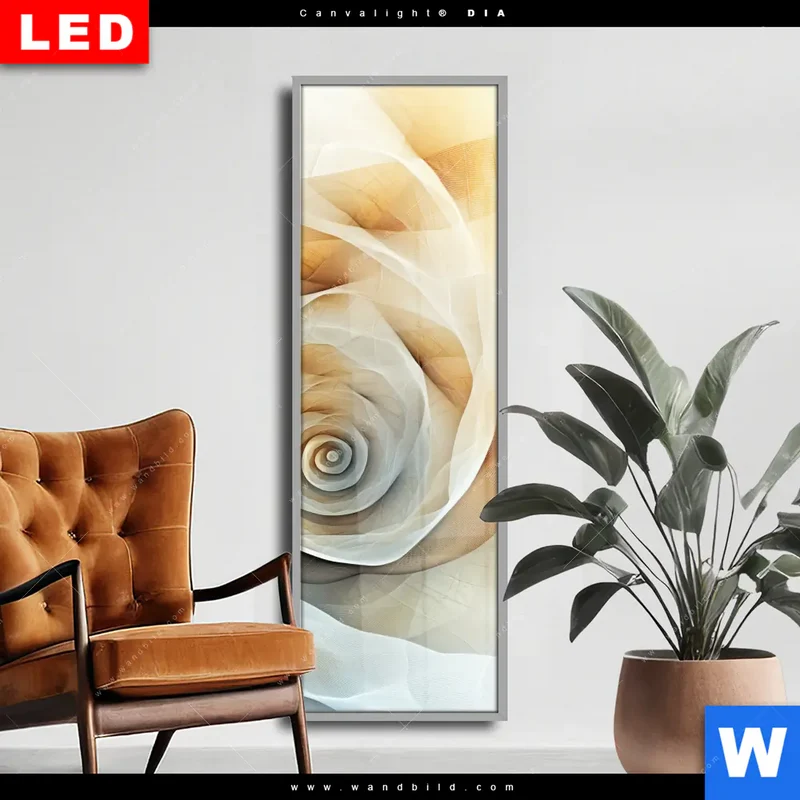 Wechselmotiv Acrylglas Canvalight® DIA | Spirale der Leichtigkeit | Schmal