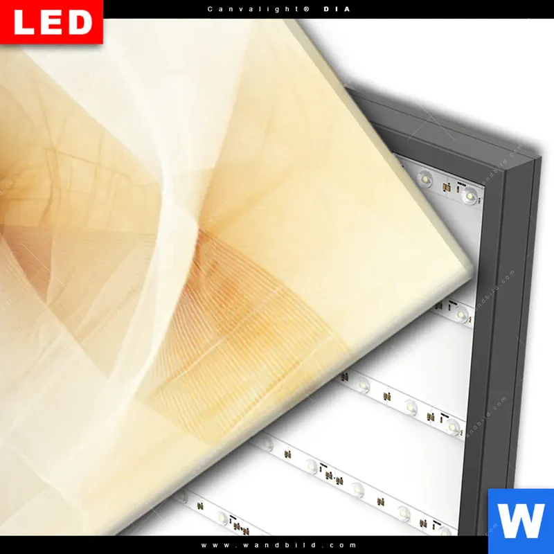 Wechselmotiv Acrylglas Canvalight® DIA | Spirale der Leichtigkeit | Schmal