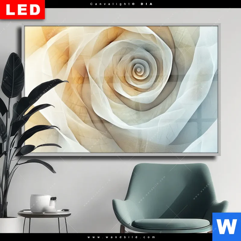 Wechselmotiv Acrylglas Canvalight® DIA | Spirale der Leichtigkeit | Querformat