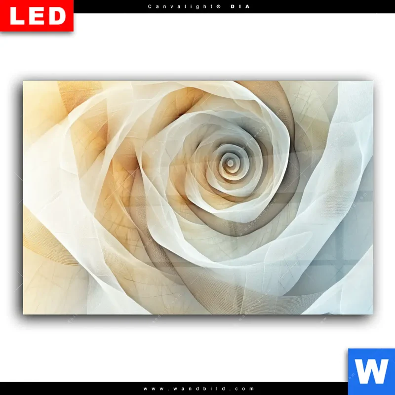 Wechselmotiv Acrylglas Canvalight® DIA | Spirale der Leichtigkeit | Querformat