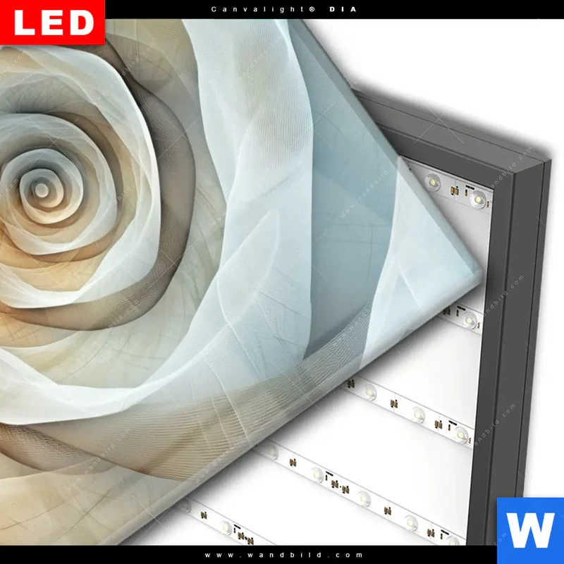 Wechselmotiv Acrylglas Canvalight® DIA | Spirale der Leichtigkeit | Querformat