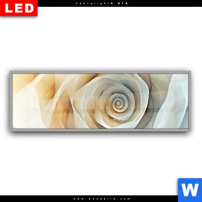 Leuchtbild Acrylglas Canvalight® DIA | Spirale der Leichtigkeit | Panorama