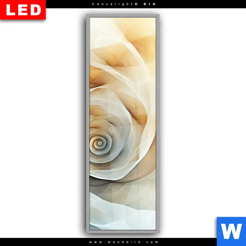 Leuchtbild Acrylglas Canvalight® DIA | Spirale der Leichtigkeit | Schmal