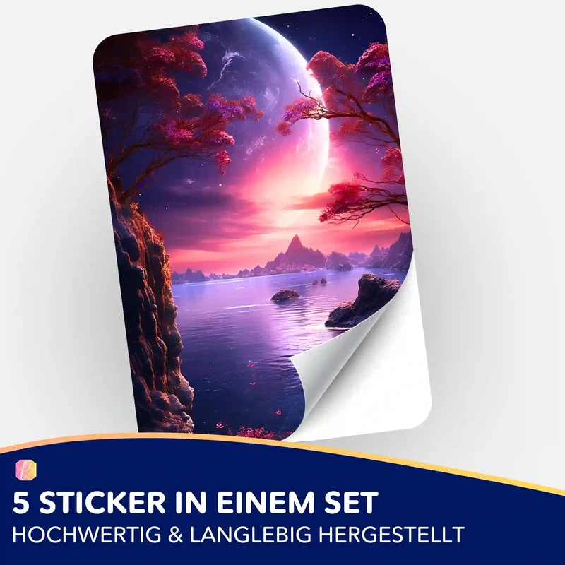 Aufkleber 5er-Set - Traum von Lunara