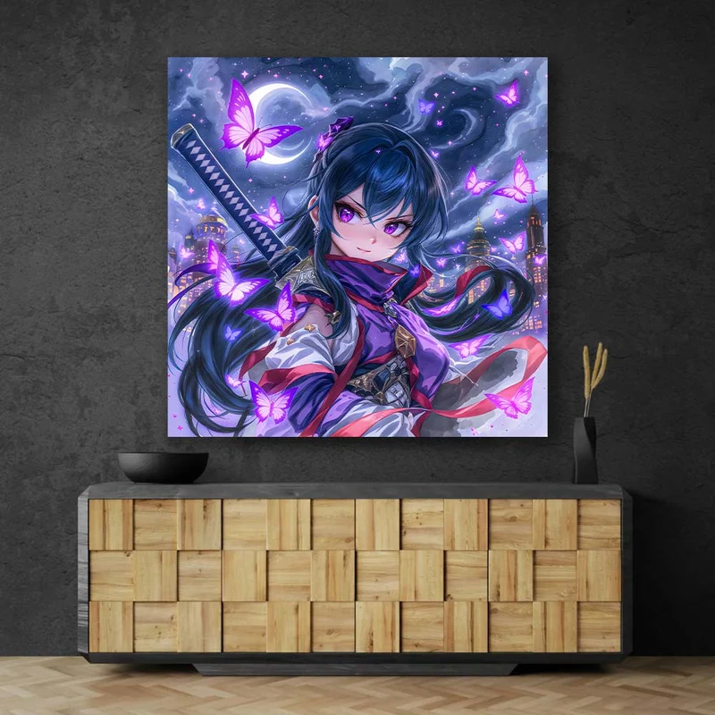 5D Diamond Painting – Yukari – Schmetterlinge der Dämmerung