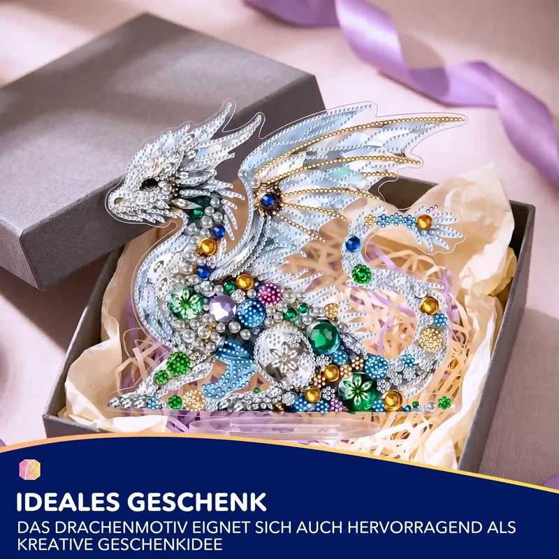 Diamond Painting Aufsteller - Weißer Drache