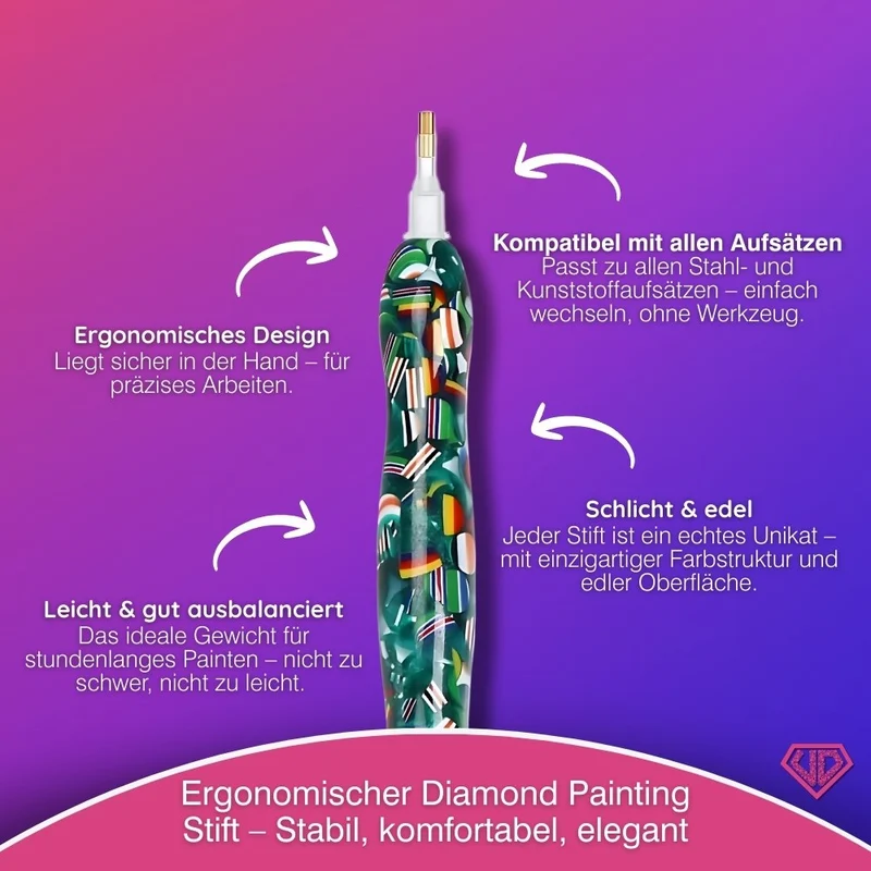 Diamond Painting Ergonomischer Premium-Stift – Confetti Jungle