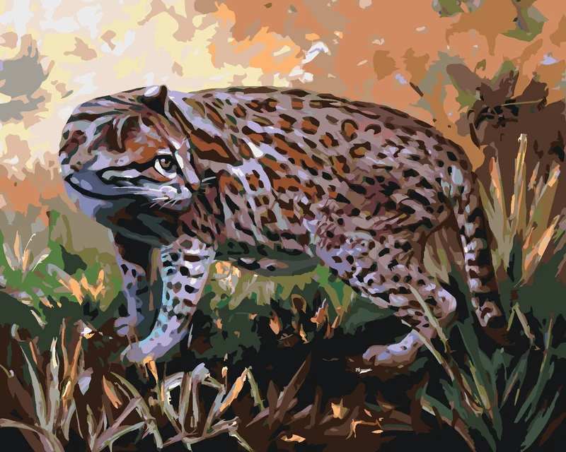 Diamond painting - OZELOT IM GRAS (D. RUSTY RUST)