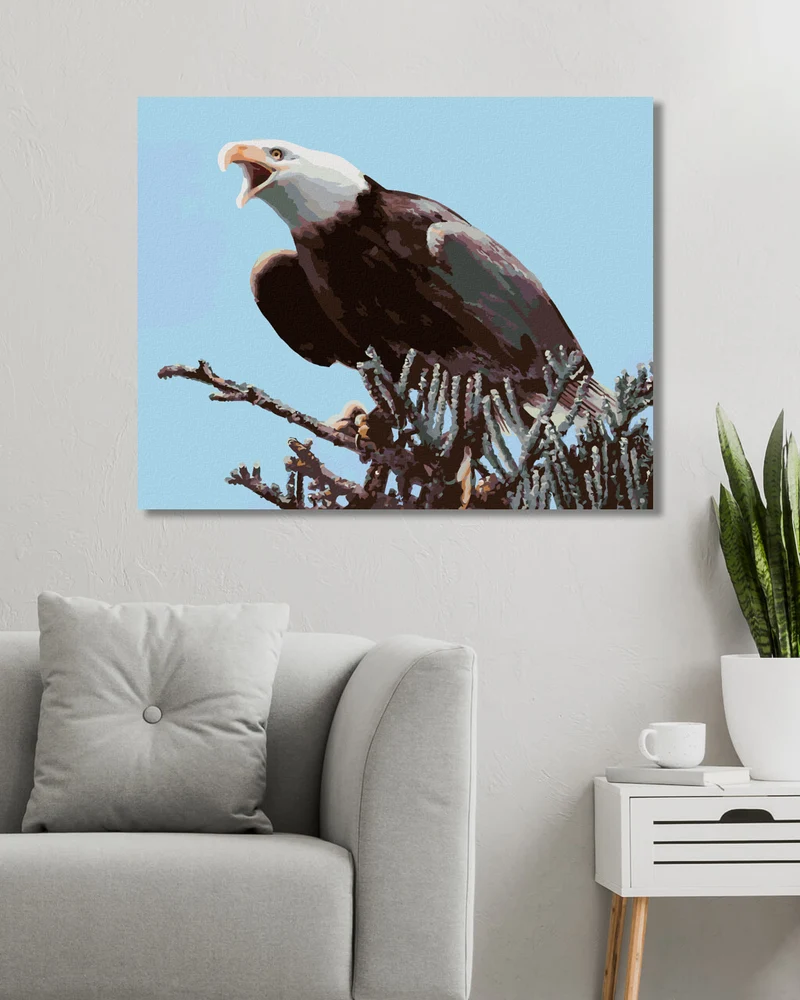 Diamond painting - ADLER AUF EINEM ZWEIG (D. RUSTY RUST)