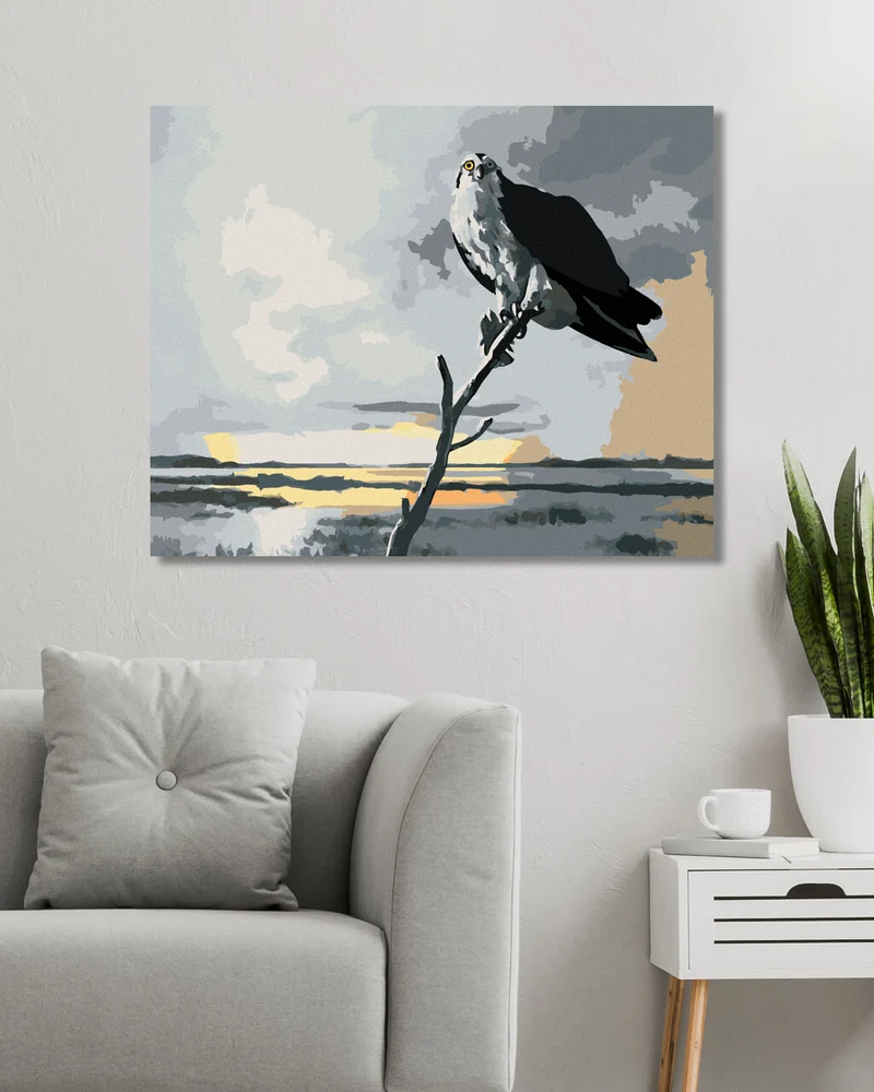 Diamond painting - ADLER AUF EINEM AST UND WOLKEN (D. RUSTY RUST)