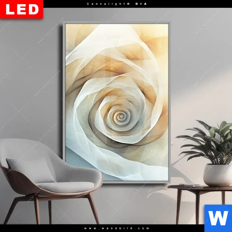 Wechselmotiv Acrylglas Canvalight® DIA | Spirale der Leichtigkeit | Hochformat