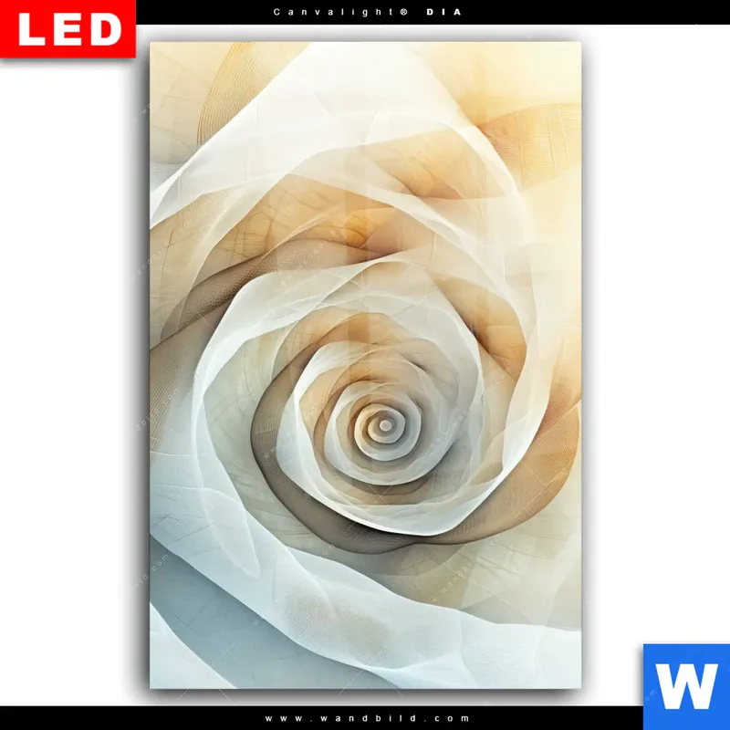 Wechselmotiv Acrylglas Canvalight® DIA | Spirale der Leichtigkeit | Hochformat