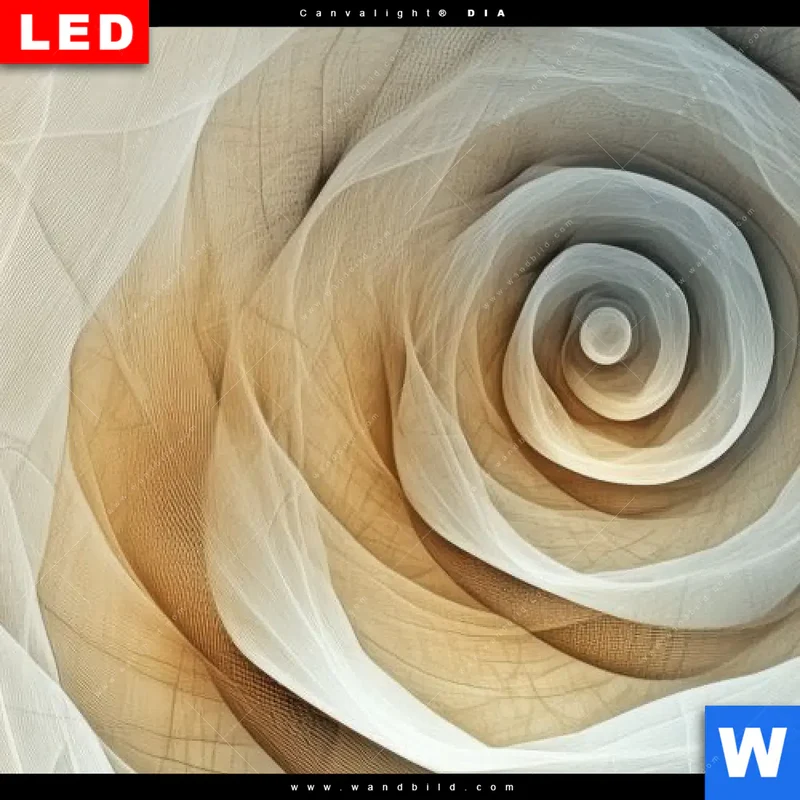 Leuchtbild Acrylglas Canvalight® DIA | Spirale der Leichtigkeit | Hochformat