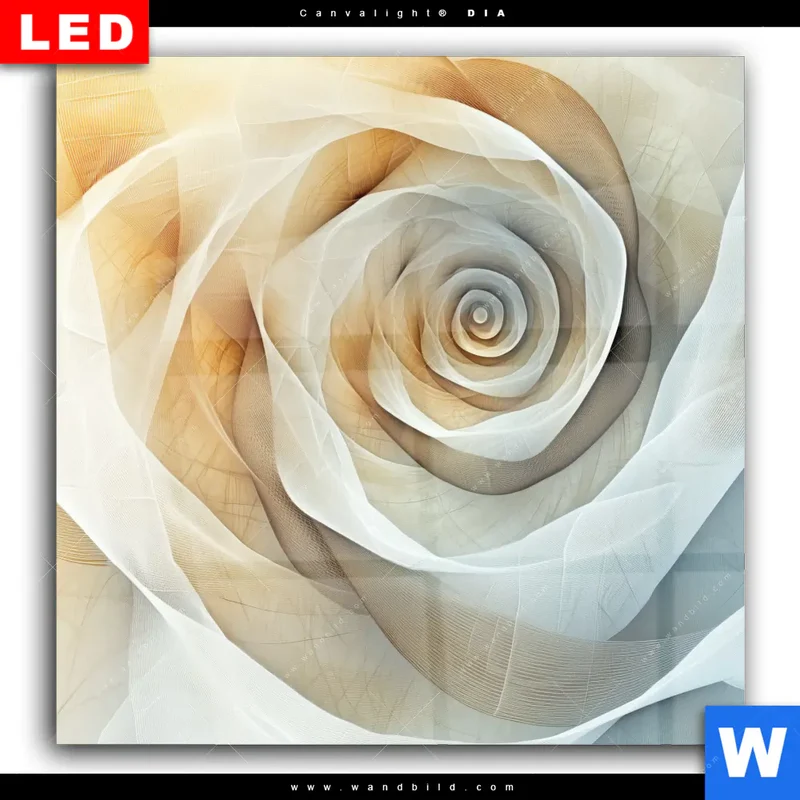 Wechselmotiv Acrylglas Canvalight® DIA | Spirale der Leichtigkeit | Quadrat