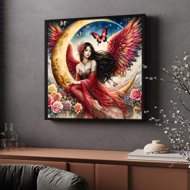 5D Diamond Painting – Selene – Die Mondrosen-Fee