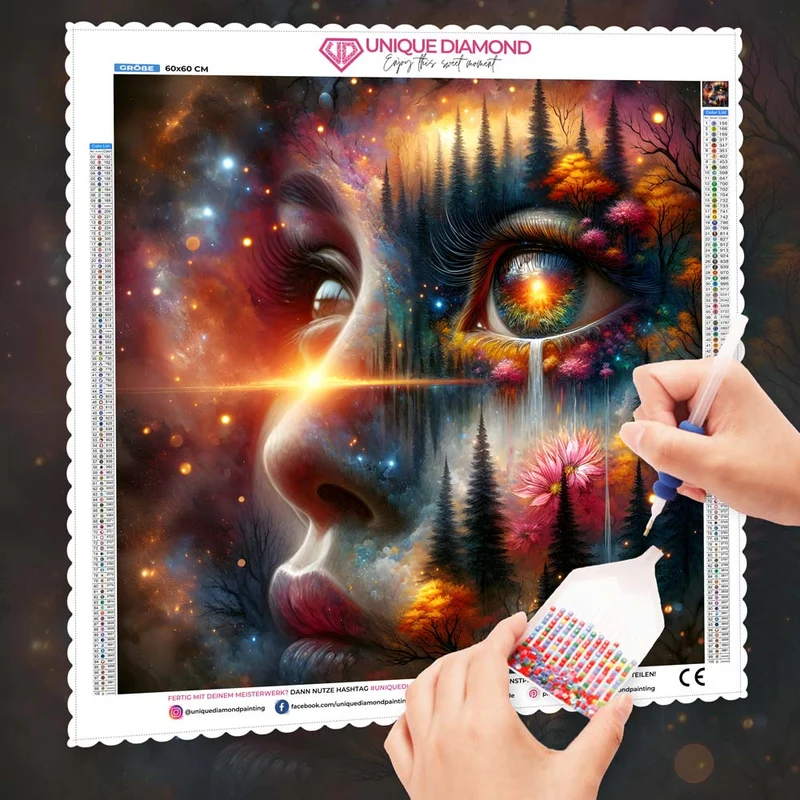 5D Diamond Painting – Im Auge des Universums