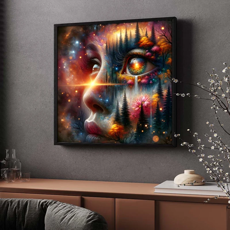 5D Diamond Painting – Im Auge des Universums