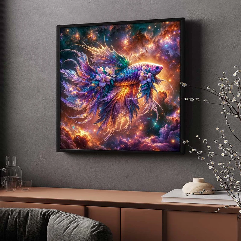 5D Diamond Painting – Galaktischer Schleierschwanz
