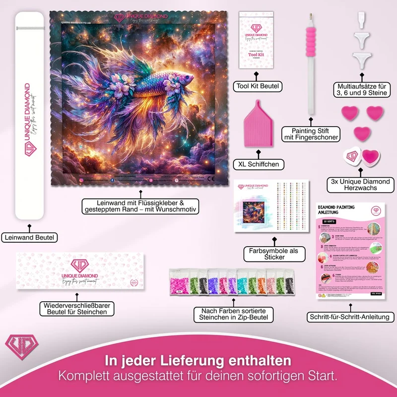 5D Diamond Painting – Galaktischer Schleierschwanz