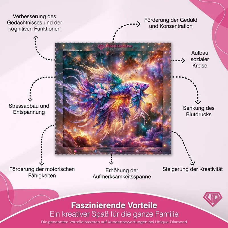 5D Diamond Painting – Galaktischer Schleierschwanz