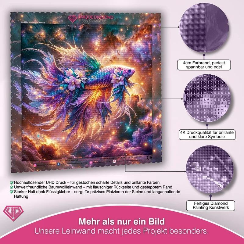 5D Diamond Painting – Galaktischer Schleierschwanz