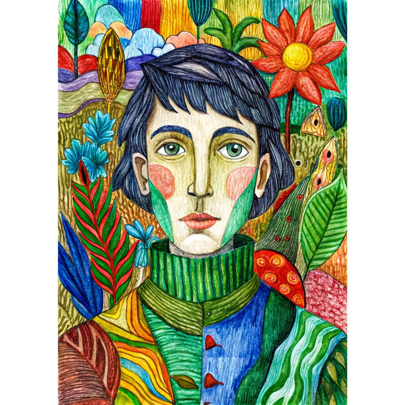 5D Diamond Painting – Elías im Farbenwald