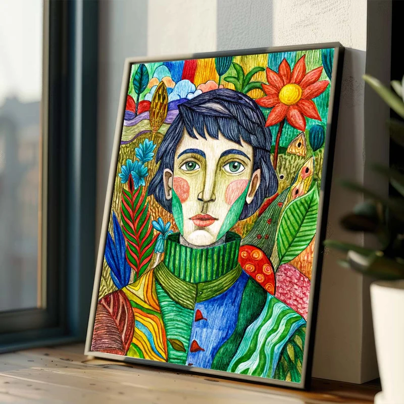 5D Diamond Painting – Elías im Farbenwald