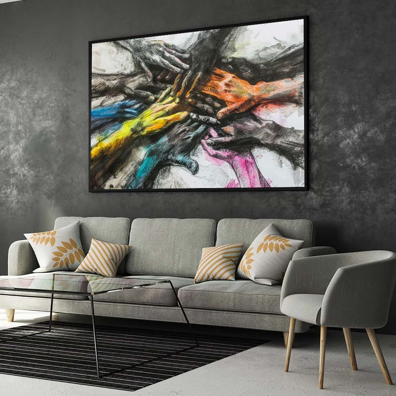 5D Diamond Painting – Hände der Einheit