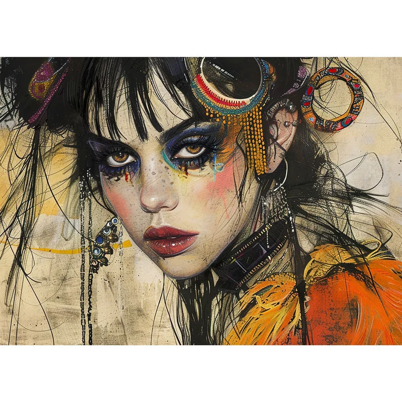 5D Diamond Painting – Zaira – Die Stimme der Farben