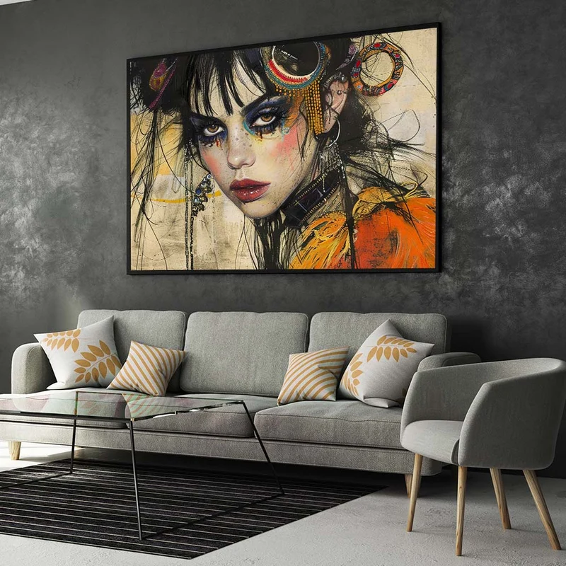 5D Diamond Painting – Zaira – Die Stimme der Farben