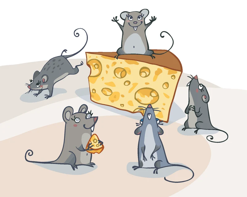 Diamond painting - MÄUSE UND KÄSE