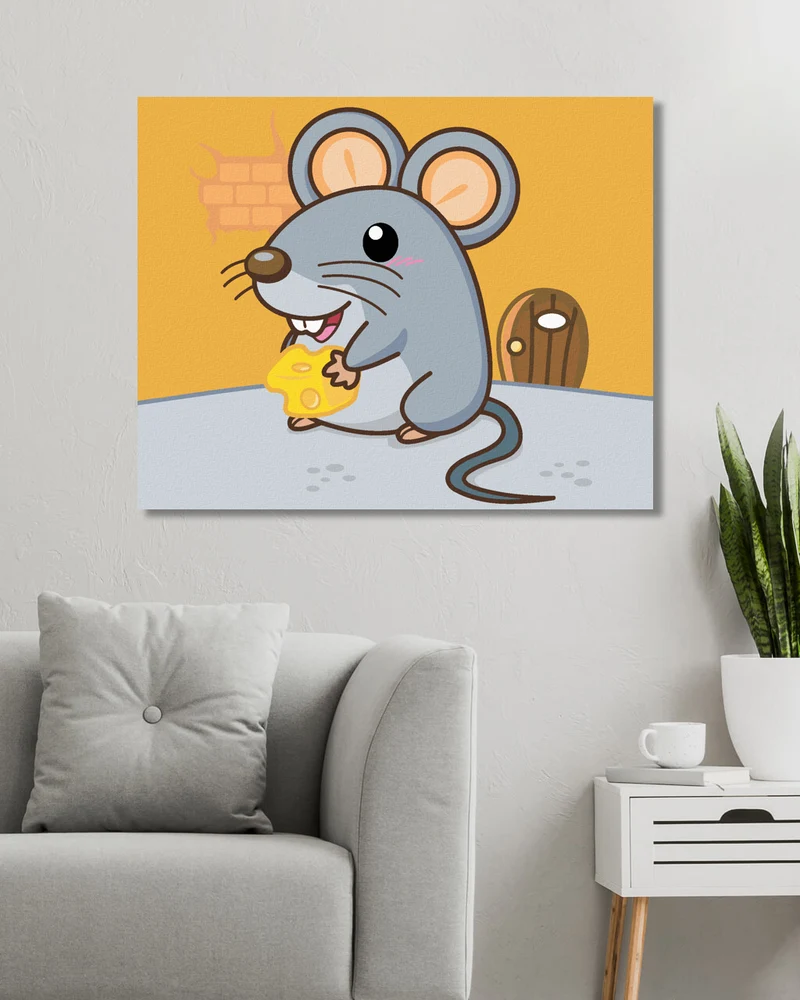 Diamond painting - MAUS MIT KÄSE