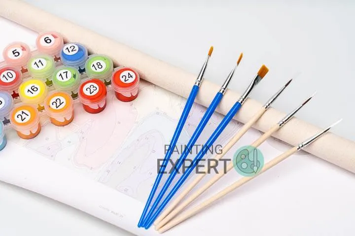 Malen nach Zahlen Rote Blumen