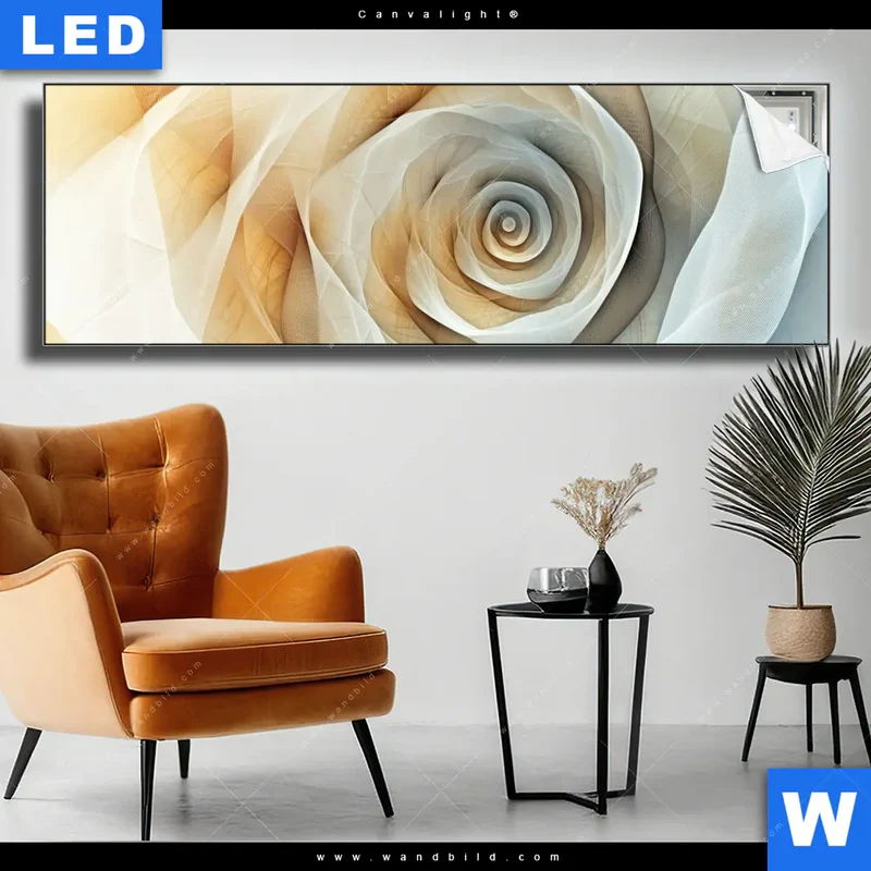 Canvalight® Leuchtbild | Spirale der Leichtigkeit | Panorama