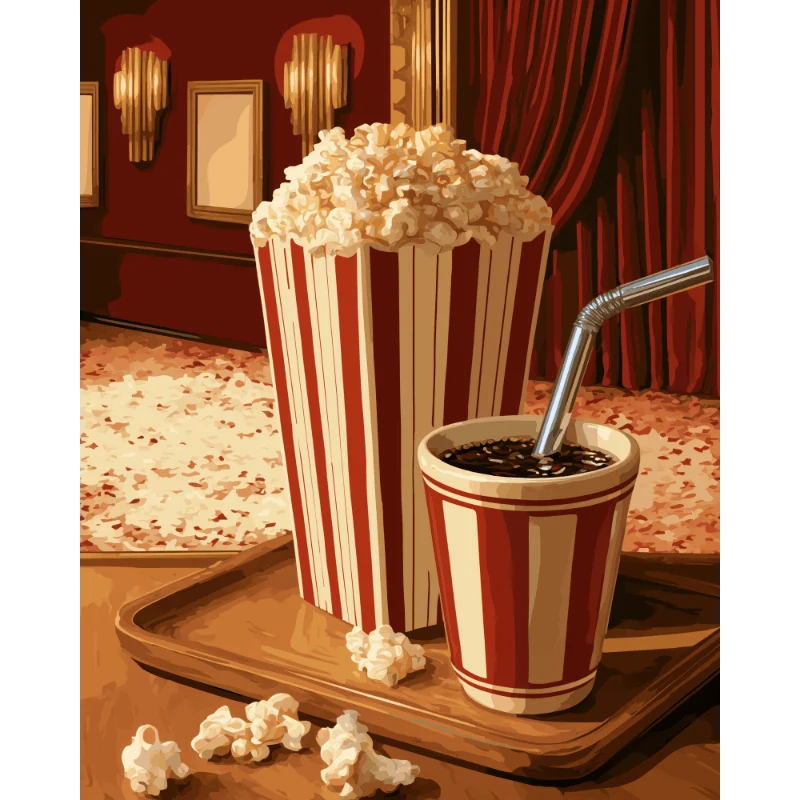 Filmabend-Popcorn