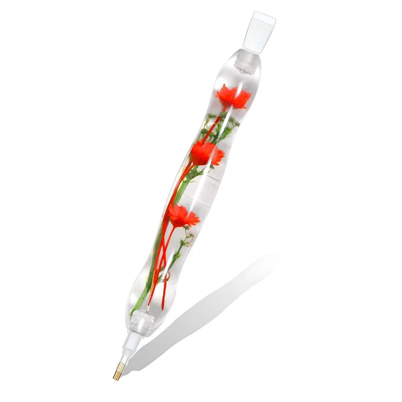 Diamond Painting Ergonomischer Premium-Stift – Scarlet Bloom