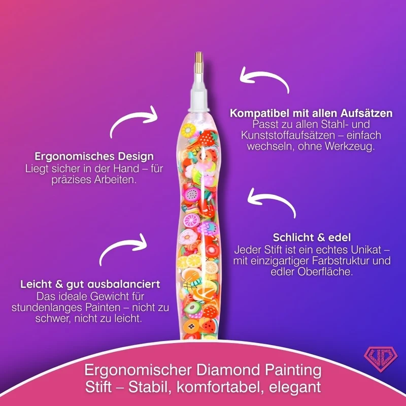 Diamond Painting Ergonomischer Premium-Stift – Fruity Carnival