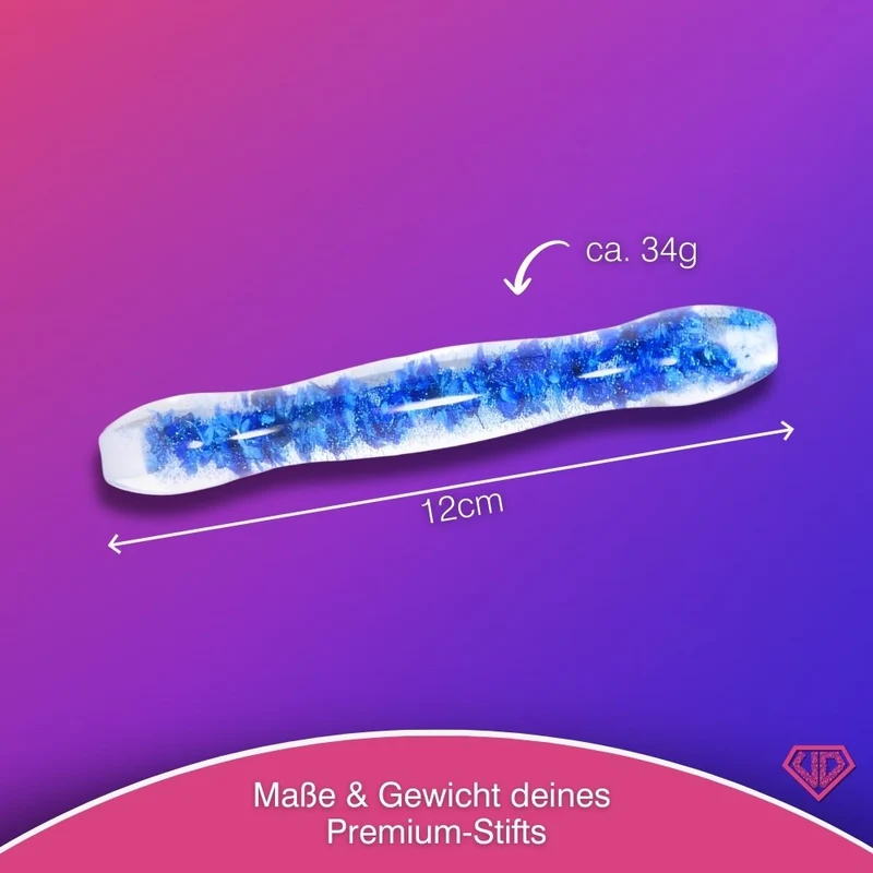 Diamond Painting Ergonomischer Premium-Stift – Crystal Blue Bloom