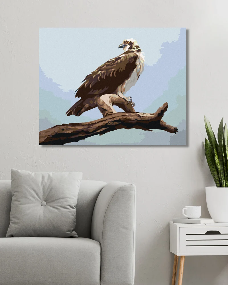 Diamond painting - ADLER AUF EINEM AST 2 (D. RUSTY RUST)