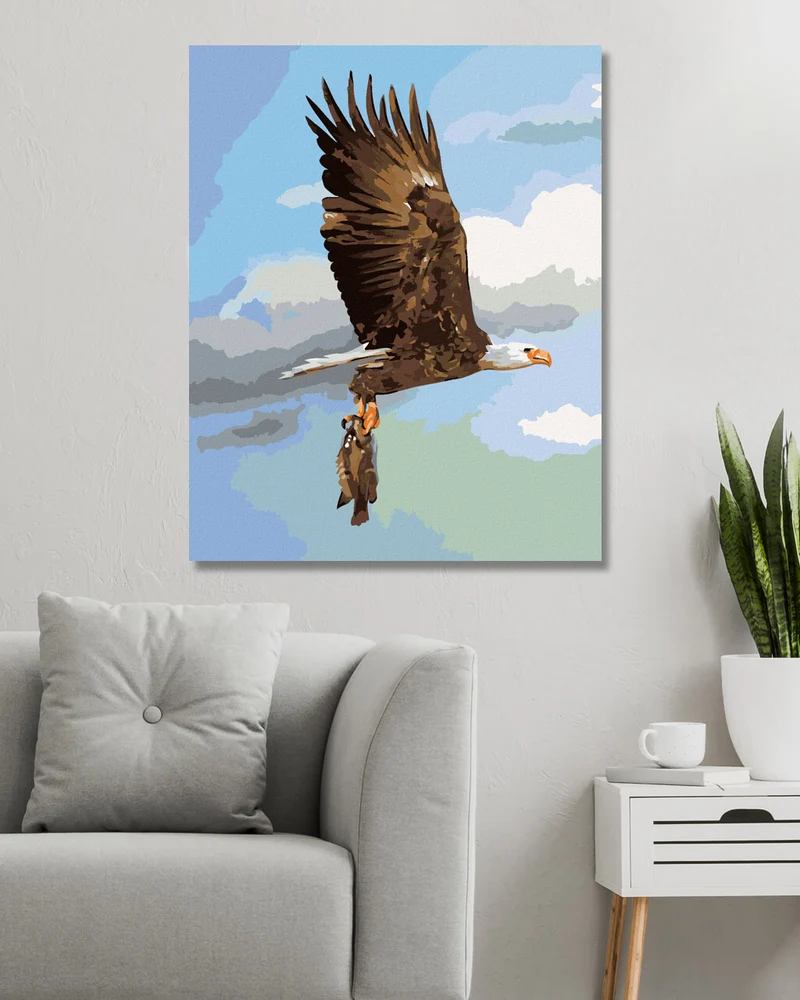Diamond painting - ADLER BEIM FISCHFANG (D. RUSTY RUST)