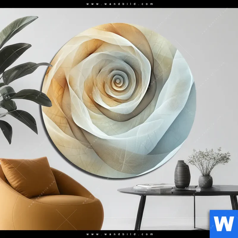 Alu-Dibond Bild | Spirale der Leichtigkeit | Rund