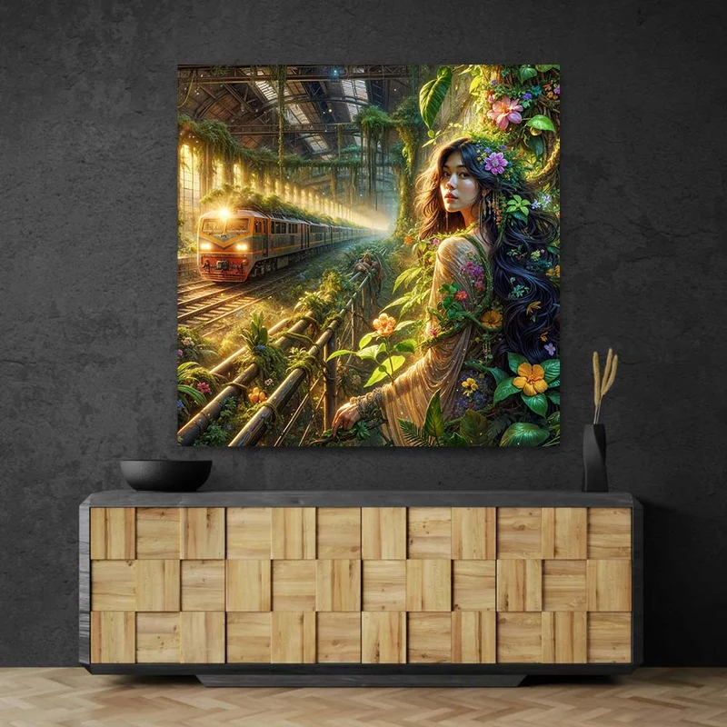 5D Diamond Painting – Bahnhof der Blumenfee Elira